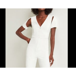 Women's BCBGMAXAZRIA Jumpsuit White M NWT